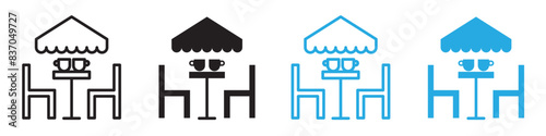 Cafeteria icon illustrating dining areas and food services, ideal for schools, offices, and public dining facilities