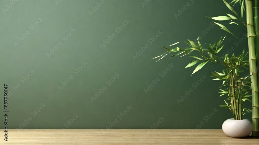 minimalistic background with bamboo tree as decoration minimalistic background with bamboo tree as decoration