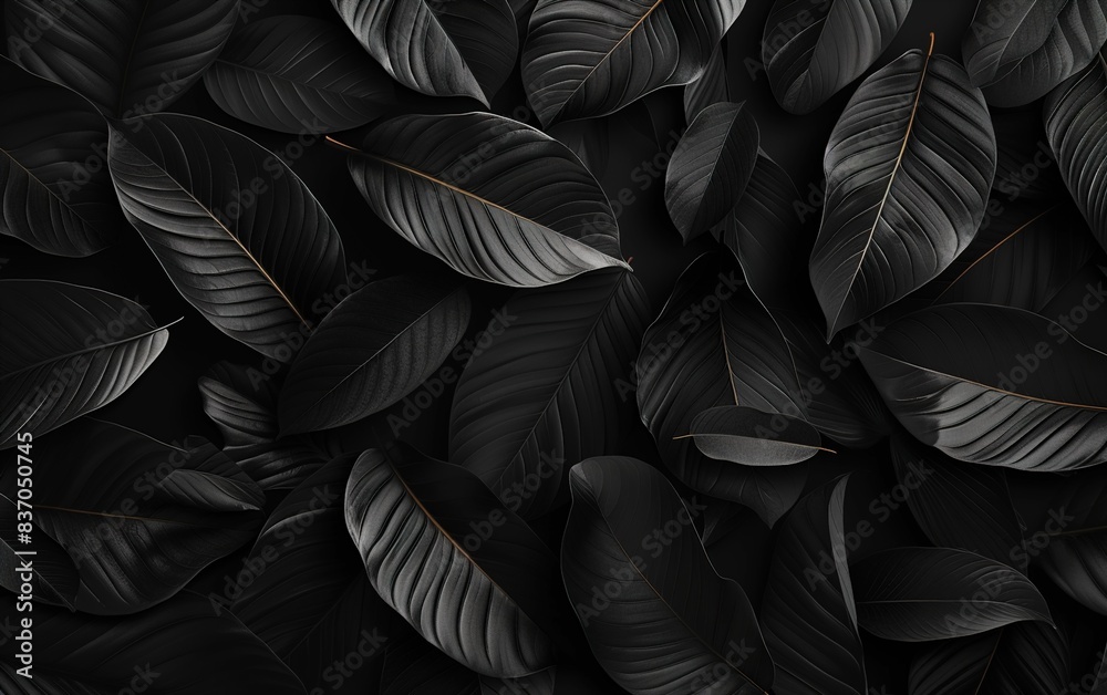 Textures of abstract black leaves for tropical leaf background. Textures of abstract black leaves for tropical leaf background.