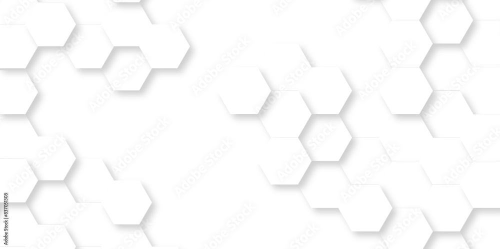Vector pattern with hexagonal white and gray technology line paper background. Hexagonal 3d grid tile and mosaic structure mess cell. white and gray hexagon honeycomb geometric copy space.
Vector pattern with hexagonal white and gray technology line paper background. Hexagonal 3d grid tile and mosaic structure mess cell. white and gray hexagon honeycomb geometric copy space.