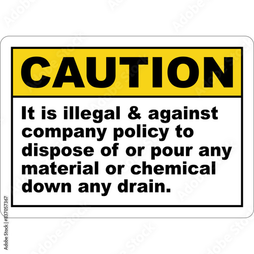 CAUTION CHEMICAL HAZARD SIGNS