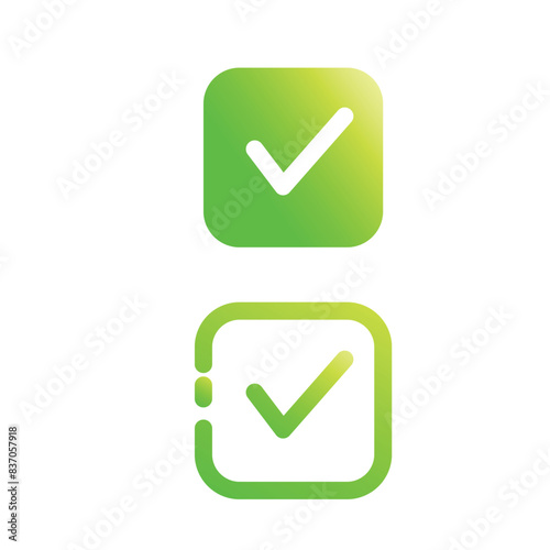 Vector Check with gradient color