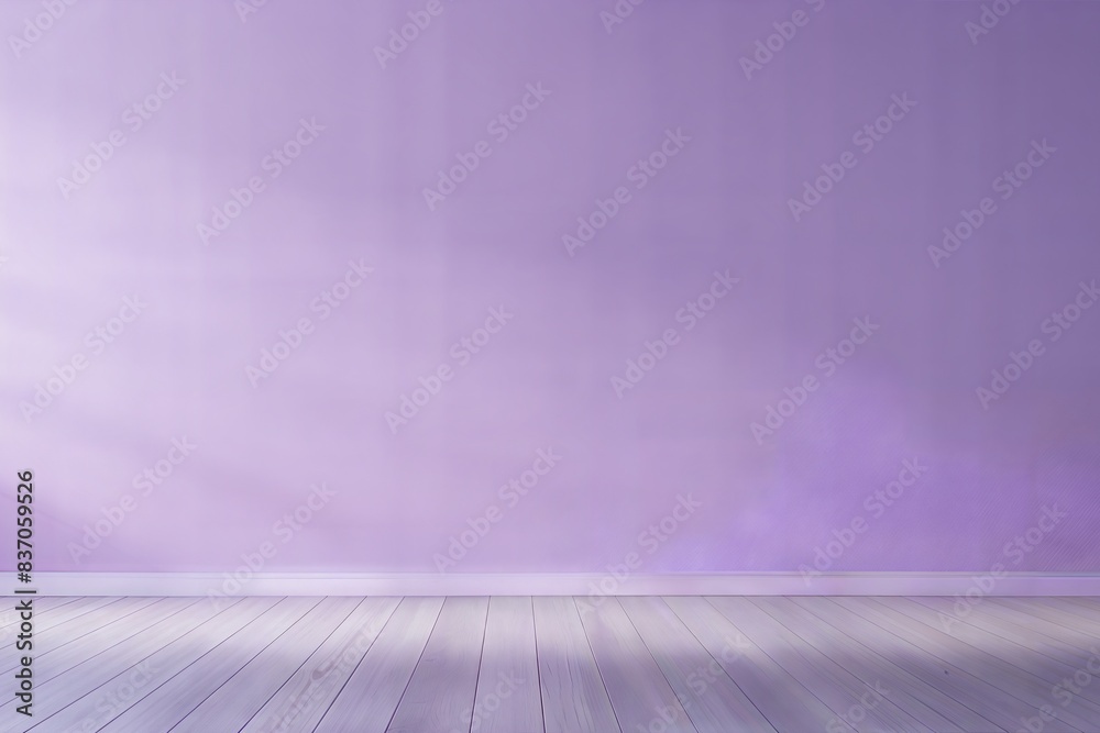 Soft Lavender Blur: A minimalist Soft Lavender blurred background with gentle shadows on the floor and wall, perfect for product display.
