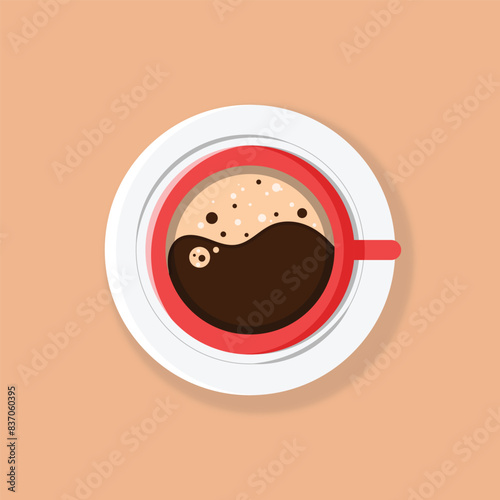 Hot coffee illustration