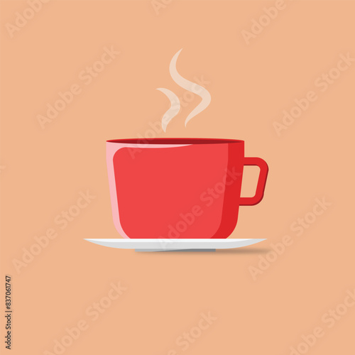 Hot coffee illustration