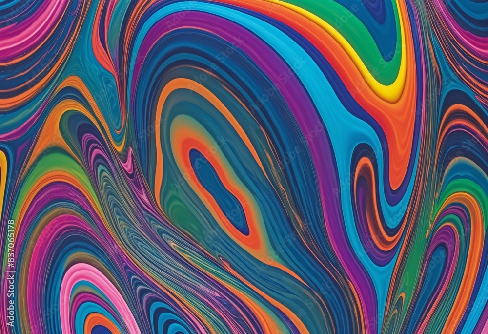Obraz premium Abstract multicolored shape, graphic illustration