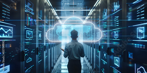Cloud Data Center: Navigating the Digital Transformation with Advanced Technology and Secure Data Storage © Huda