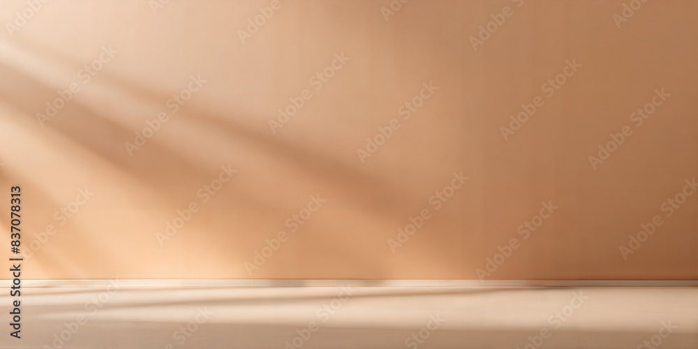 Pale Peach Blur: A minimalist Pale Peach blurred background with gentle shadows on the floor and wall, perfect for product display.
Pale Peach Blur: A minimalist Pale Peach blurred background with gentle shadows on the floor and wall, perfect for product display.