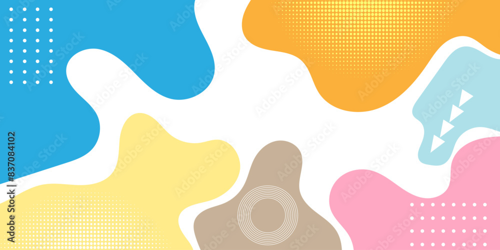 Clourful Abstract pop art background with wave pattern. halftone, dot, line circle. Vector pattern. Color wave template and presentation design Clourful Abstract pop art background with wave pattern. halftone, dot, line circle. Vector pattern. Color wave template and presentation design
