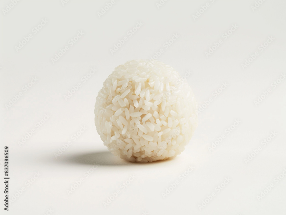 Chinese rice balls isolated on white background. Minimalist style. Chinese rice balls isolated on white background. Minimalist style.