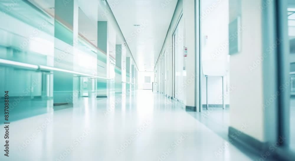 A bright and modern hospital corridor with a sleek design and ample natural light. Perfect for healthcare and medical-themed designs. A bright and modern hospital corridor with a sleek design and ample natural light. Perfect for healthcare and medical-themed designs.
