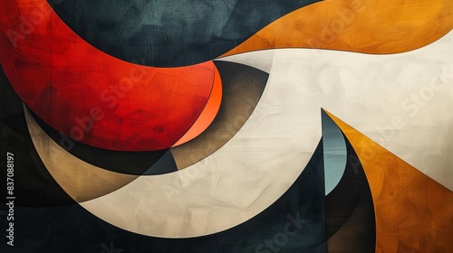 Modern wall art A sleek and stylish modern wall art piece featuring abstract shapes and bold colors