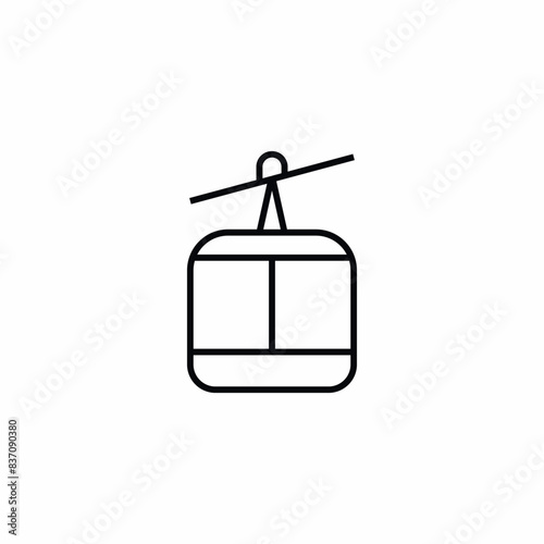 cableway funicular vehicle cabin icon
