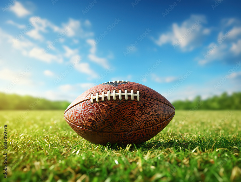 Obraz premium Realistic american footbal field