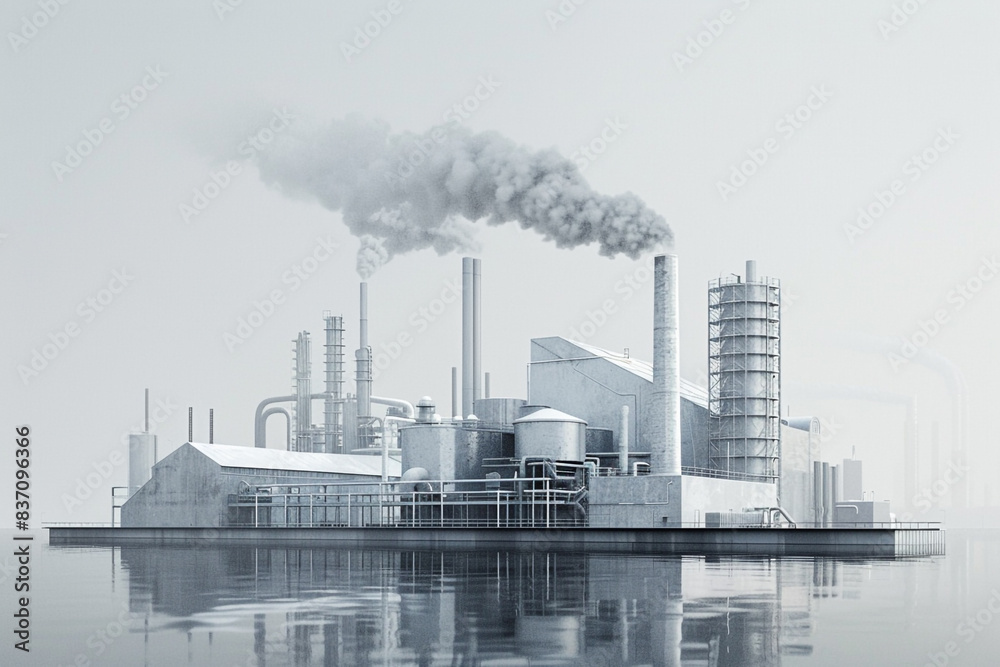 CCUS, showcasing the process of capturing carbon dioxide emissions from industrial sources, converting them for utilization, and securely storing them underground to mitigate climate impact CCUS, showcasing the process of capturing carbon dioxide emissions from industrial sources, converting them for utilization, and securely storing them underground to mitigate climate impact
