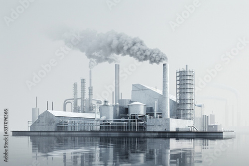 CCUS, showcasing the process of capturing carbon dioxide emissions from industrial sources, converting them for utilization, and securely storing them underground to mitigate climate impact