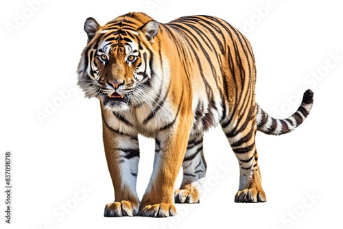 Wallpaper Mural tiger isolated on white background, Torontodigital.ca