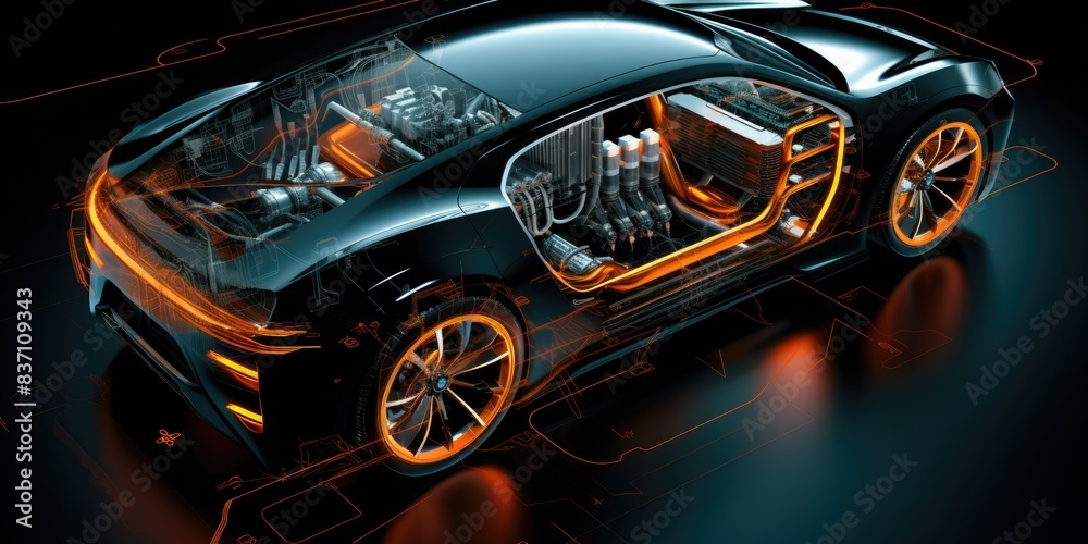 New age of automotive parts and panel design. automotive design and engineering