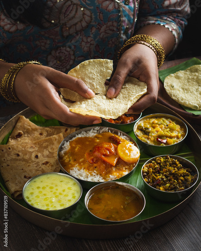 Canvas Print Tasty South Indian food photo