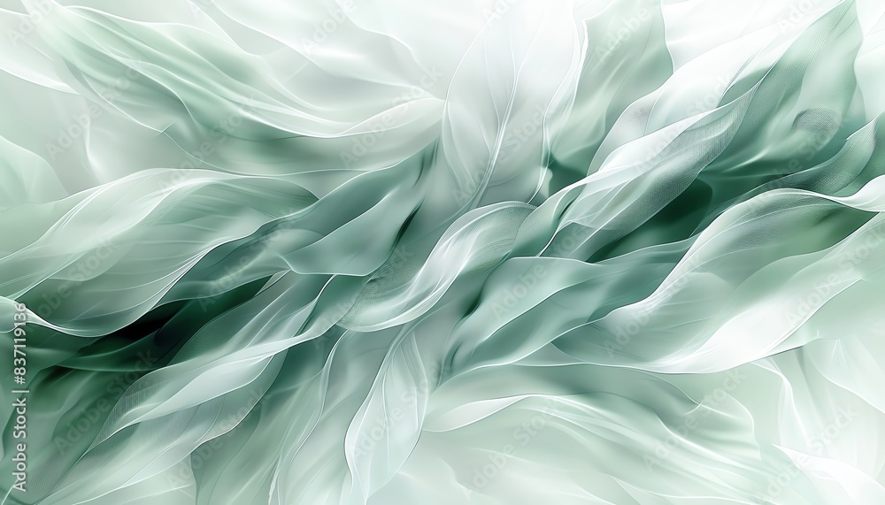 Abstract flowing green fabric texture. Soft, ethereal, and elegant. Ideal for design projects, backgrounds, or prints. Abstract flowing green fabric texture. Soft, ethereal, and elegant. Ideal for design projects, backgrounds, or prints.