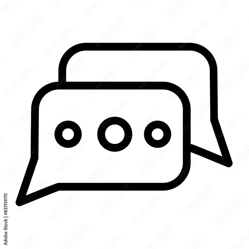 in-game chat feature line icon style in-game chat feature line icon style