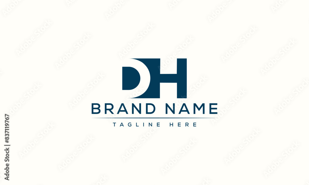 Logo design letter DH . Elegant modern. Vector template. Logo design letter DH . Elegant modern. Vector template.