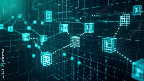 In blockchain technology, the block size determines the amount of transaction data that a single block on the chain can carry. --no text, titles, --ar 16:9 --quality 0.5 --stylize 0 Job ID: df229a69