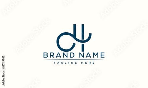 Logo design letter DH . Elegant modern. Vector template.