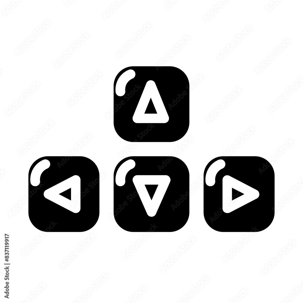 direction button solid style icon direction button solid style icon