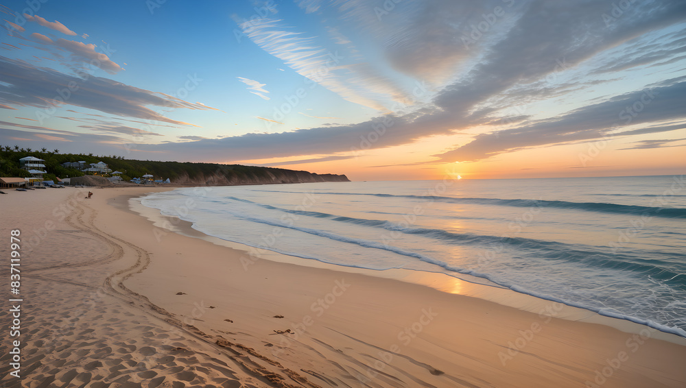 Obraz premium Sunset on the beach