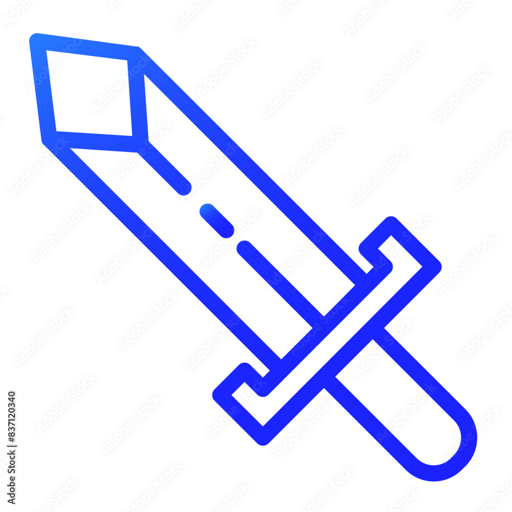 sword in the game gradient icon style sword in the game gradient icon style