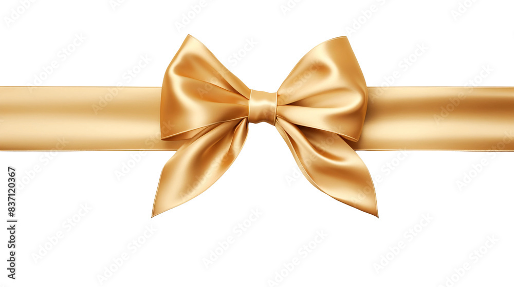 cross gold silk ribon with bow on right side isolated on white background
cross gold silk ribon with bow on right side isolated on white background
