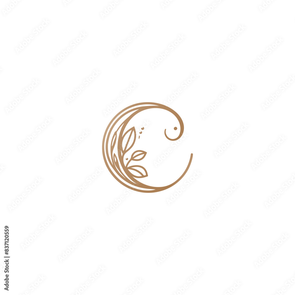 Monogram Flourishes Letter C Logo, Elegant letter c vector, decorative c logo, floral c logo design vector Monogram Flourishes Letter C Logo, Elegant letter c vector, decorative c logo, floral c logo design vector