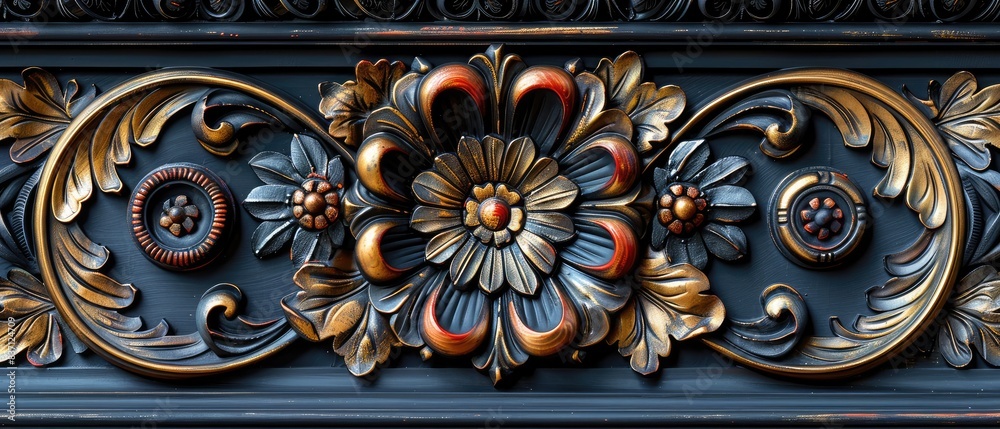 luxurious and classical approach to interior design captured in a three-dimensional ornate floral bas-relief artwork luxurious and classical approach to interior design captured in a three-dimensional ornate floral bas-relief artwork
