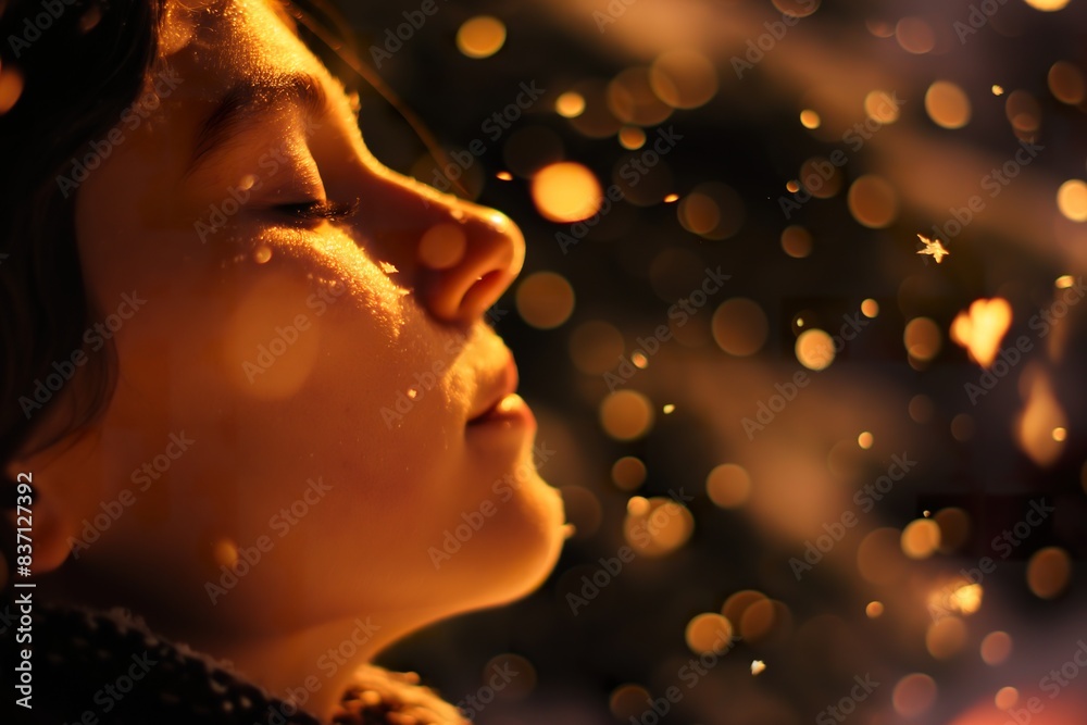 A thoughtful young girl stands by a window, looking out at the rain falling gently outside. A thoughtful young girl stands by a window, looking out at the rain falling gently outside.