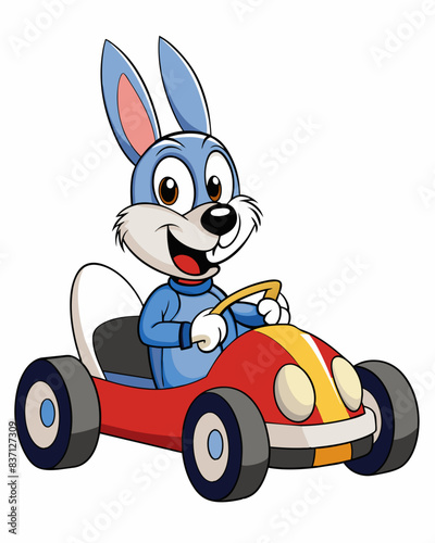 cartoon-hero-rabbit-racer-driving-a-car