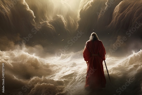 Moses parting red sea, Exodus of the Bible