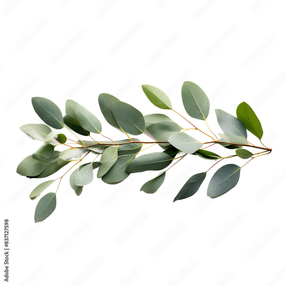 green leaves isolated on white green leaves isolated on white