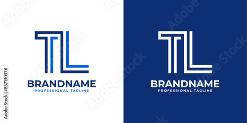 Letters TL Line Monogram Logo, suitable for business with TL or LT initials