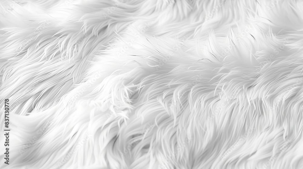 Cozy pattern of white fur, seamless for versatile use in plush surface applications. Cozy pattern of white fur, seamless for versatile use in plush surface applications.