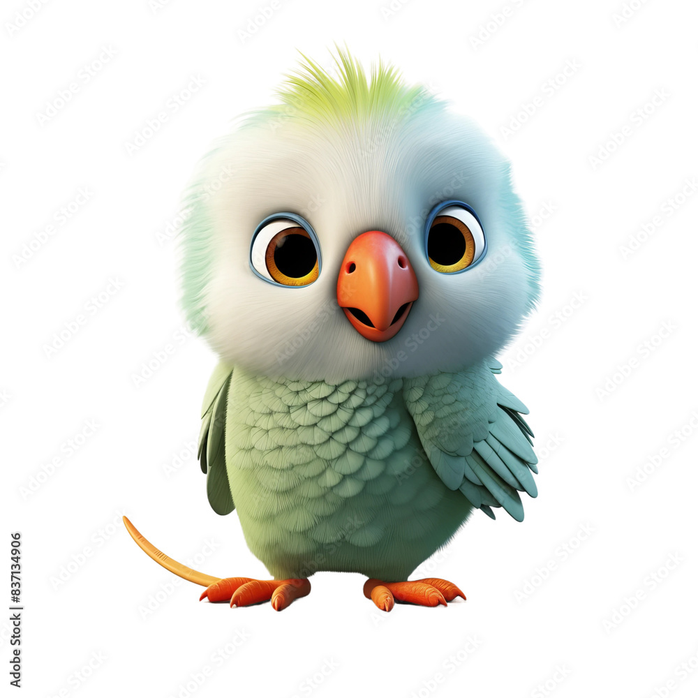 3d render of a bird