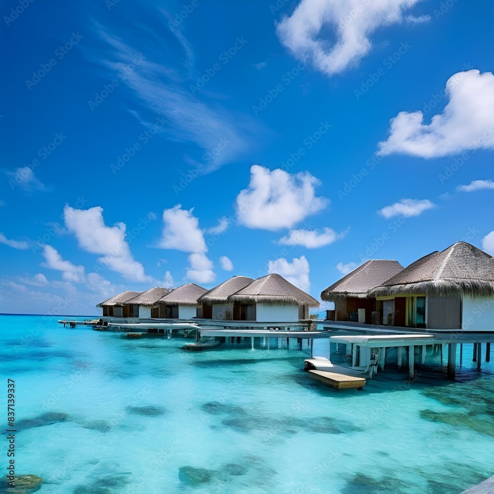 beach hut on tropical island beach hut on tropical island