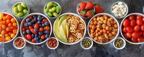 Generate a list of healthy snack options for between meals