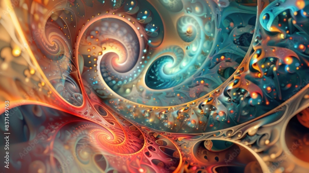 Abstract Fractal Contemporary Background Abstract Fractal Contemporary Background