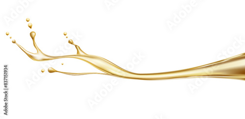 Splash of oil. Vector illustration