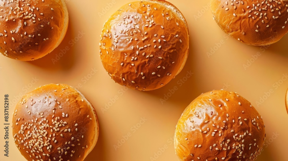 appetizing burger buns cutout on solid background food photography appetizing burger buns cutout on solid background food photography