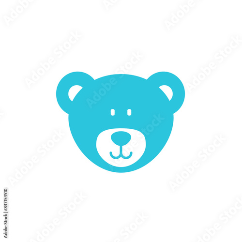 Teddy bear icon. Isolated on white background. From blue icon set.