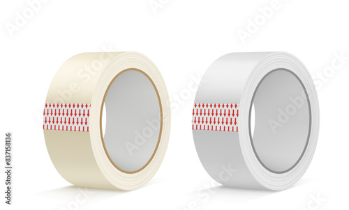 roll of scotch tape isolated on white