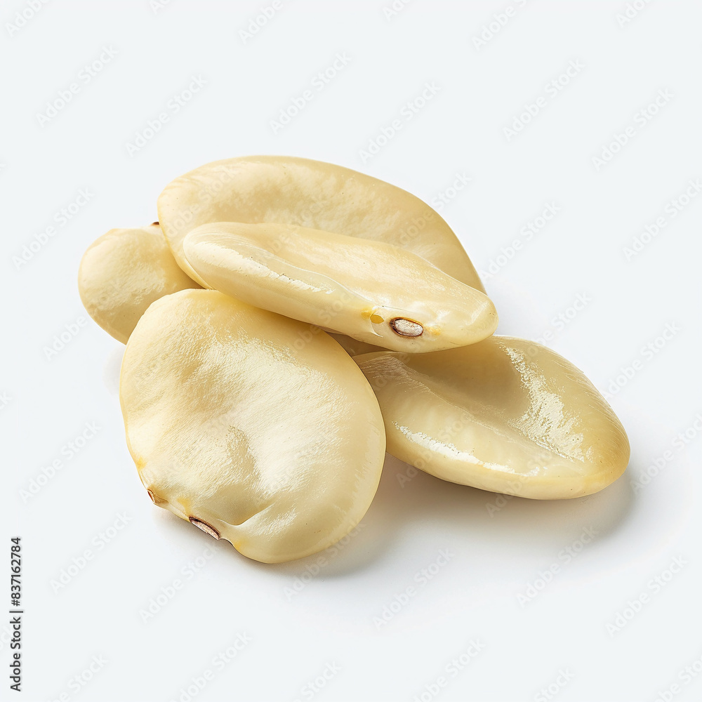 Fototapeta premium Lima beans on Isolate white background.