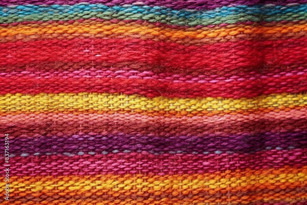 Obraz premium Latin Tapestry. Colorful Woven Textile Background